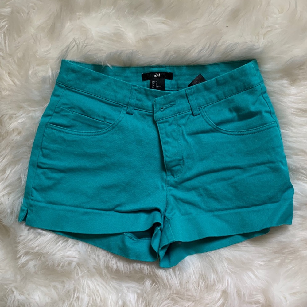 H&M blue/teal shorts